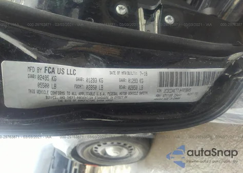 2018 Dodge Charger Police Awd из США, поврежденный, VIN 2C3CDXKT7JH323805